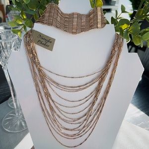 NWT NATASHA MULTI LAYER CHOKER